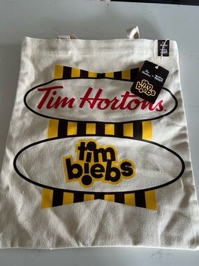 Justin Bieber x Tim Hortons "Timbiebs" Tote Bag. Limited Edition 2021